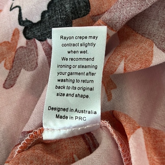 NEW Le Salty Label Pink Tropical Floral Sarong Tie Waist Wrap Midi Skirt - S - Picture 10 of 12